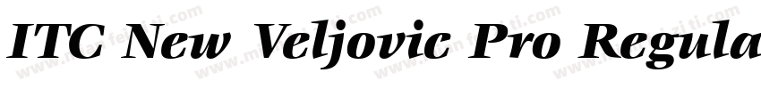 ITC New Veljovic Pro Regular字体转换